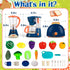 TOY Life Kids Blender, Coffee Maker, Toaster, Toy Kitchen,Play Kitchen Appliances Kids with Light and Sound, Play
