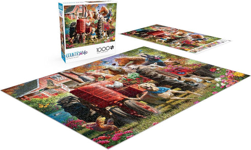 1000 26.75 19.75 Buffalo Games - Larry Jones - Fun Times at The Farm - Piece Jigsaw Puzzle for Adults -Challenging