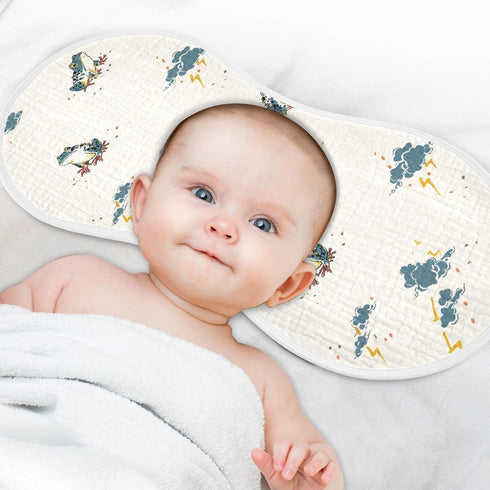 decor gift 4 Pack 22x11in Cotton Newborns Burp Cloths Soft Touch Japanese -e Style Frog Offwhite Baby Burp Rags
