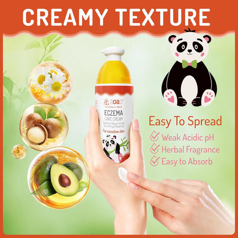 100ml/3.38oz Baby Eczema Cream for Kids, Eczema Therapy & Relief Body Lotion - Nourishing Skin Protectant, Soothes Dry