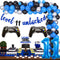 Video Game 11th Birthday Decorations for Boys, Level Up 11 Birthday Supplies, Unlocked Cake Topper Banner