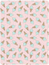 Jynexis 52x28 Ice Cream Pink Print Baby Crib Sheets, Cotton Fitted Crib Sheet, Soft Breathable, Fits Standard Toddler