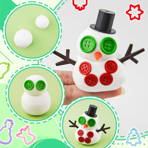 Set 59 iShyan Dough Tools PCS Dough Play Tools for Kids with Cutters,Roller,Rolling Pins,Safety Scissors,Plastic