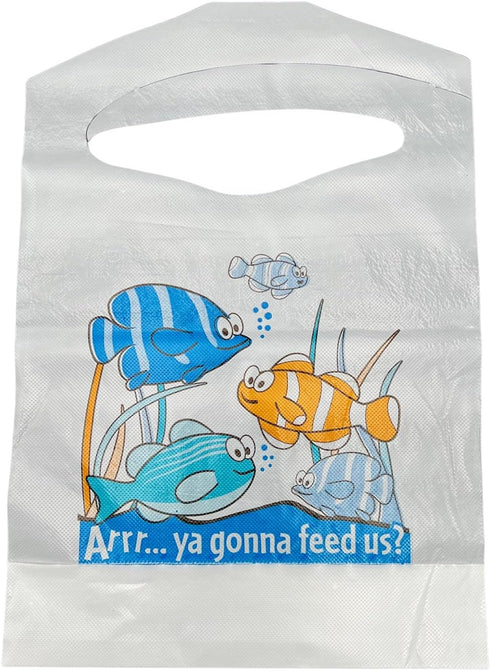 Sandhill Tools Disposable Kids Bibs for Catching Mess, White, 10.5" x 14.5"