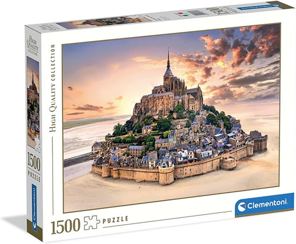 Clementoni Jigsaw Puzzle 1500 Pieces, Collection The Mont Saint-Michel Rising, Puzzle for