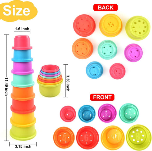Baby Stacking Nesting Cups Toys - Montessori Toys for Toddlers 6+ Months (617-97)