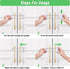 6 Packs Sliding Cabinet Locks, Modacraft Baby Proofing U-Shaped Child Safety Latches for Handles