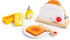 Set Hape White Wooden Pop-Up Toaster Pretend Play Breakfast Accessories for Preschoolers