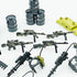Sendhjurf WW2 Pack Set Set Sets Weapons Military Toy Swat Team Army for Kits,Camouflage Weapon Guns for Minifigure