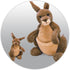 1 10 GUND Jirra Kangaroo with Removable Joey Plush, Stuffed Animal for Ages and Up, Brown