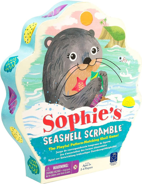 Sophie's Seashell Scramble Game by Educational Insights for Preschoolers & Toddlers, Ages 3+
