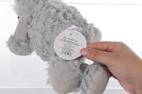 Apricot Lamb Toys Plush Gray Raccoon Stuffed Animal, Soft Cuddly, Perfect for Child, 9 Inches