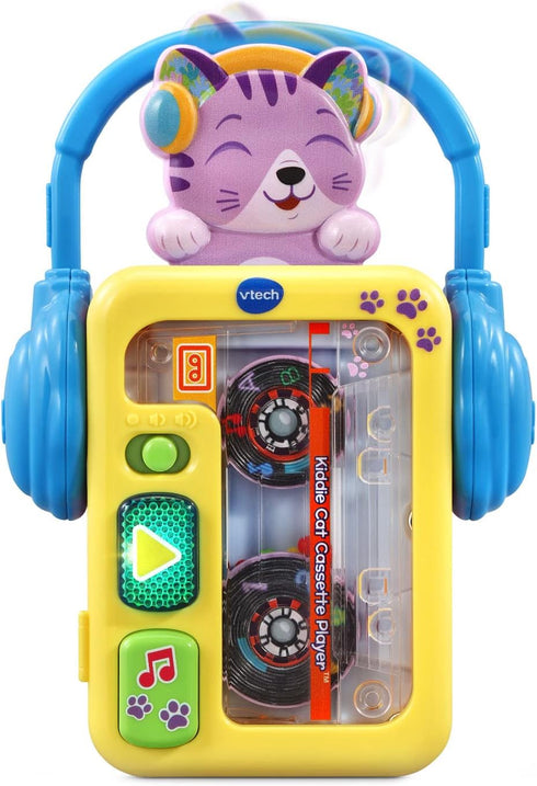 VTech Kiddie Cat Cassette Player, Small, Multicolor