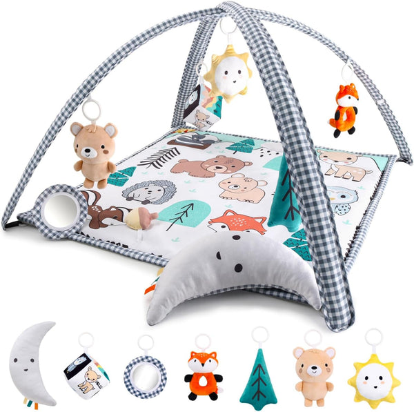 The Peanutshell Unisex Baby Play Gym & 7-in-1 Play Mat - Playmat