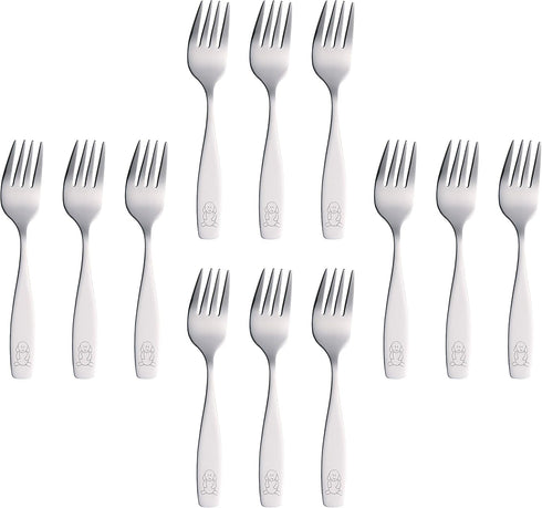 ANNOVA Kids Silverware Set - Children's Safe Flatware Stainless Steel Utensils for LunchBox (12 Pieces)