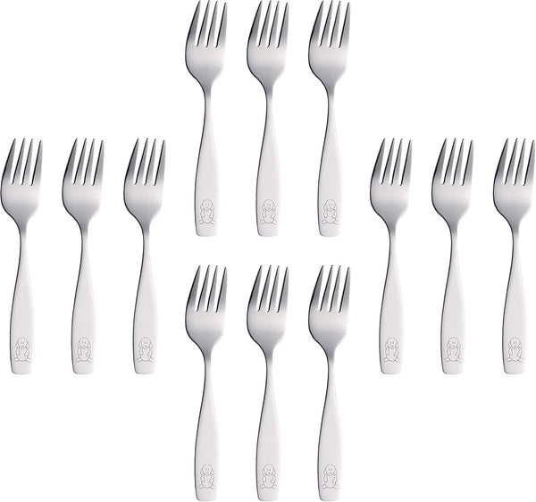 ANNOVA Kids Silverware Set - Children's Safe Flatware Stainless Steel Utensils for LunchBox (12 Pieces)