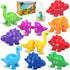 10 Pcs Numbers Matching Game, 123 Counting Dinosaur Toy Montessori Learning for Toddlers Ages 1-5 Years