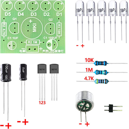 tingbowie Soldering Practice Kit DIY Electronic Soldering Project Training Board for Beginners