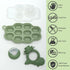 Breastmilk Popsicle Molds & Fruit Feeder Pacifier, Silicone Baby Food Freezer Tray Storage Containers for Infant
