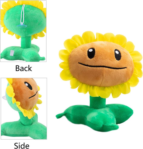 Maikerry 1 PC Plush Toy Doll, PVZ Stuffed Figure Sunflower, Great Gifts for Kids and Fans