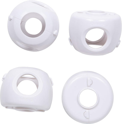 Safety 1st Parent Grip Door Knob Covers - White, One Size, 4 Count (Pack of 1) (HS3260600)