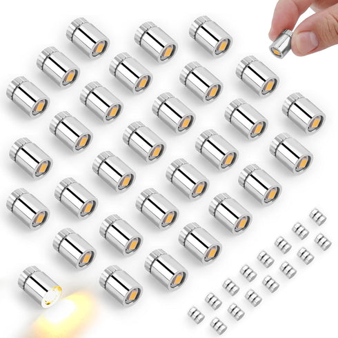 BTFO 30pcs Miniature LED Lights, Mini Warm White Micro Lights with 15 Extra