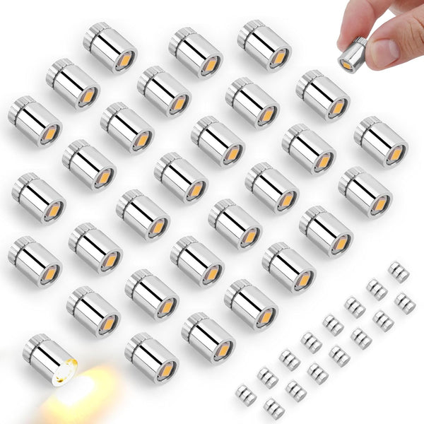 BTFO 30pcs Miniature LED Lights, Mini Warm White Micro Lights with 15 Extra