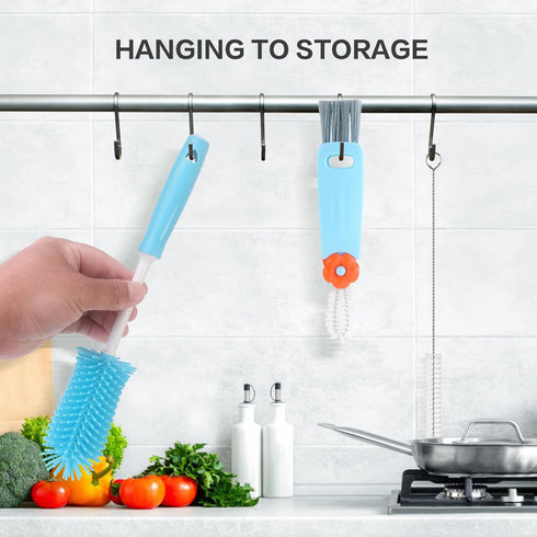 Engorgio 3 Pack Set Cleaner Brush Kit for Stanley, Bottle Cleaner Brush with Straw Brush Cleaner and Cup Lid Cleaning