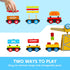 Set 12PCS 2-8 Montessori Wooden Train Toy for Kids, Magnetic Train Cars with Storage Gift Box, STEM Educational Toy