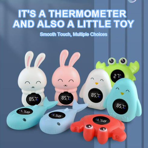 HEVOY Baby Bath Thermometer, Digital Tube Floating Thermometer, Temp Warning Water Temperature Thermometer, Cute