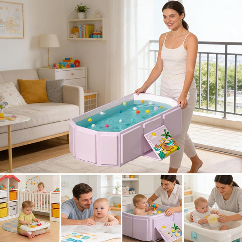 Generic Summer Portable Bathing Tub for Kids | Portable Boys Bathtub | Outdoor Children's Shower Tub | for Home