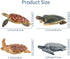 Toymany 6PCS Realistic Sea Turtle Figurines, Plastic Ocean Sea Animals Figures Set for Kids Birthday Gift