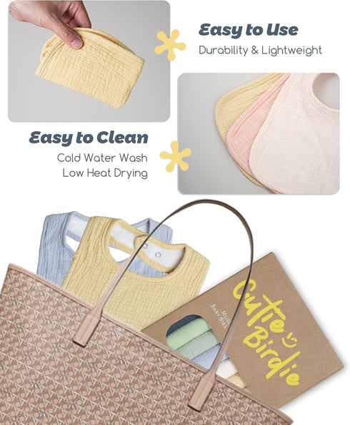 8-Pack Baby Bibs
