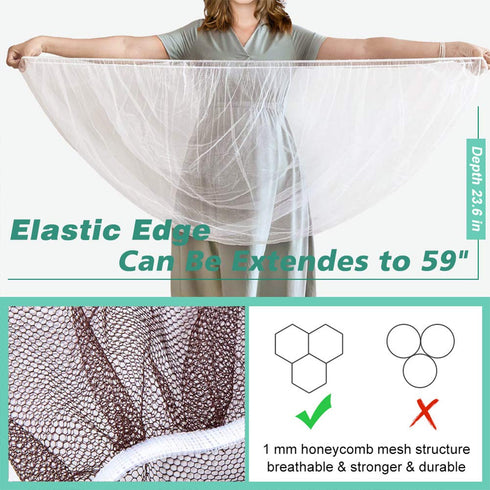 Baby Mosquito Net (2 Pack) - Durable Bug Net for Strollers, Bassinets, Cradles, Playards, Pack N Plays, Portable Mini