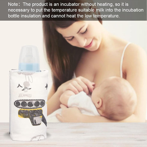 Honio (#02) Baby Bottle USB Warm Keeper, Milk Heat Keeper USB Rechargeable Compatible for Children for Outdoor