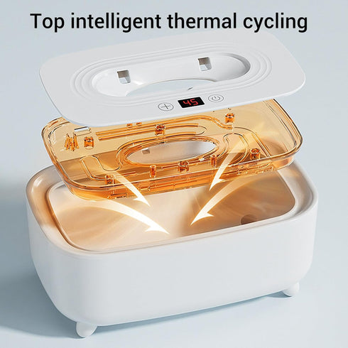 ZJchao USB Electric Wet Wipes Warmer Smart Temperature Control Heated Wet Tissue Container Portable Wipe Warmer