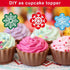 Fancy Land Christmas Stickers, Foil Snowflake Stickers for Holiday Party Supplies, 200Pcs Per Roll