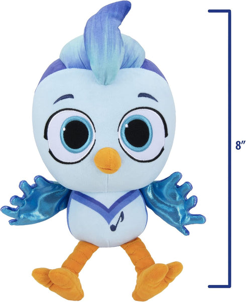 Do, Re & Mi Little Feature Plush - 8-Inch ‘Mi’ The Blue Jay Plush Toy with Sounds for Kids 3 and Up