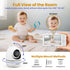 ANMEATE 5" 48H Life,720P 1000ft HD Video Baby Monitor with Camera and Audio - No WiFi, Battery Remote Pan Tilt Zoom