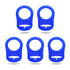 5 Pack Clean Pacifier Clip Silicone Adapter Holder Rings for Pacifier (Food