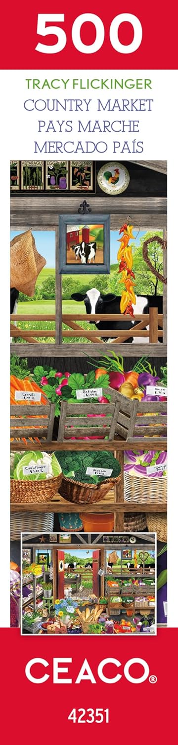 Ceaco - Tracy Flickinger - Country Market - 500 Piece Jigsaw Puzzle
