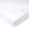 TL Care Fitted Crib Sheet 28" x 52", Soft Breathable 100% Cotton Jersey, Blue Stars and Moon, Fits Crib & Toddler Bed