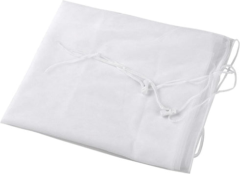Twin Baby Stroller Full Cover Mosquito Netting, Breathable Mesh Drawstring for Infants, White