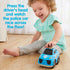 Kidoozie Press ‘n Zoom Police Car - Developmental Activity Toy for Toddlers 12 Months and Older - Fine Motor Skills