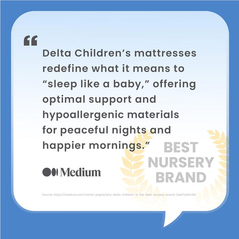 100% 1 Pack, Delta Children Breathable Crib Mattress Pad Cover - Breathable Mattress Pad Cover for Cribs - Elastic