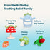 3 RaZbaby Bites Silicone Baby Teething Toy Sensory Toy with Textured BerryBumps for Teething Relief, Easy-to-Hold Fruit