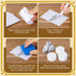 24 Pcs Reusable Erasable Cards - Multifunctional Tokens, White Blank Flash Cards & 8 Marker Pens