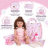 10 Set, Set 2-in-1 Set BABESIDE Pcs Baby Doll Diaper Bag Reborn Baby Doll Accessories with Diaper Bag Changing Pad