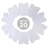 Neat Solutions 20 Pack 2-Ply Knit Terry Feeder Bibs in White