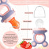 Baby Solids/Frozen Fruit Feeder Pacifier, BPA-Free Silicone Pouch & Nipple, 2-Pack for Teething Relief